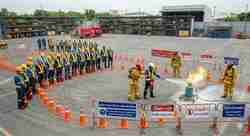 ลานฝึกอบรมดับเพลิง